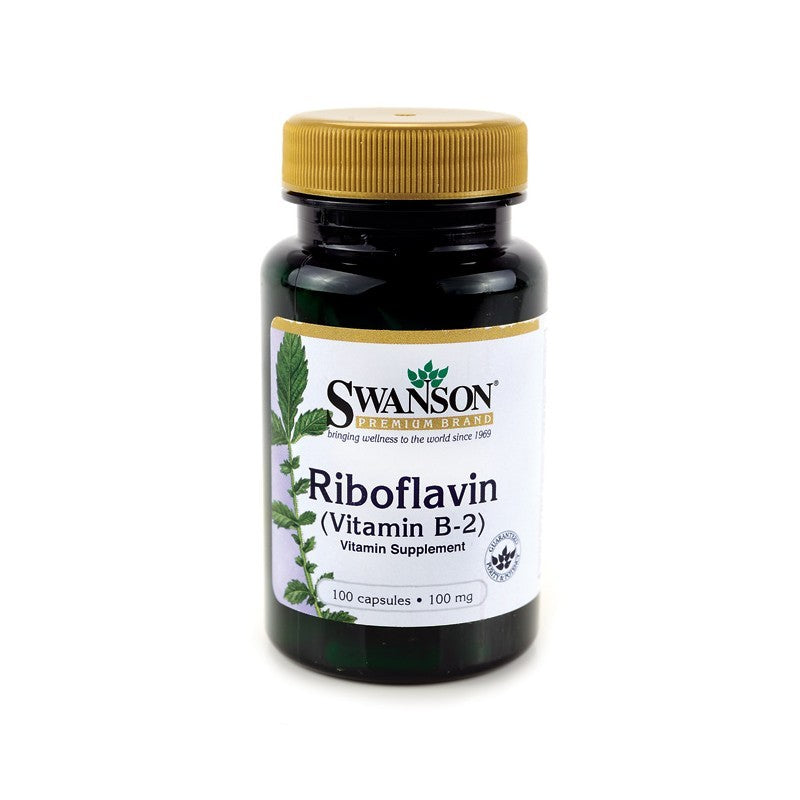 Swanson Premium Vitamin B-2 100mg 100 Capsules
