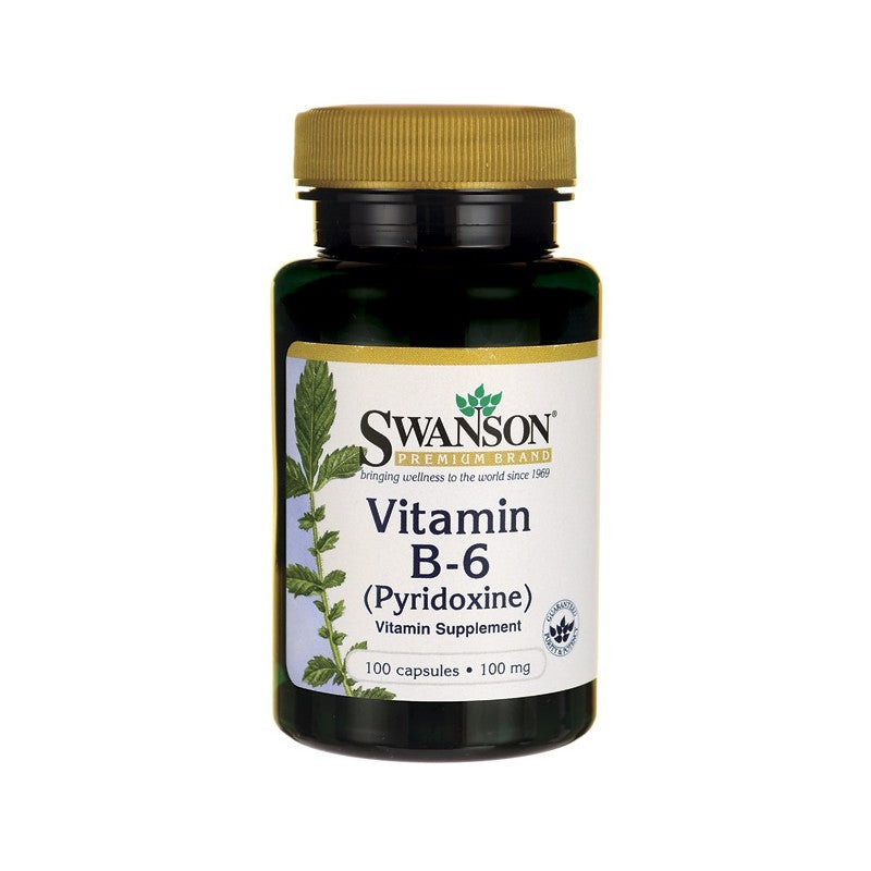 Swanson Premium Vitamin B-6 100mg 100 Capsules