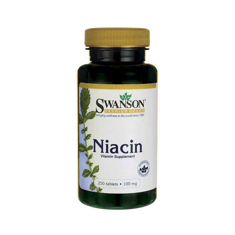 Swanson Premium Niacin (Vitamin B-3)100mg 250 Tablets