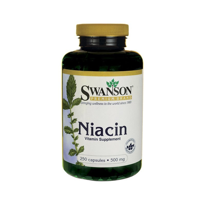Swanson Premium Niacin 500Mg 250 Capsules - Vitamin Supplement