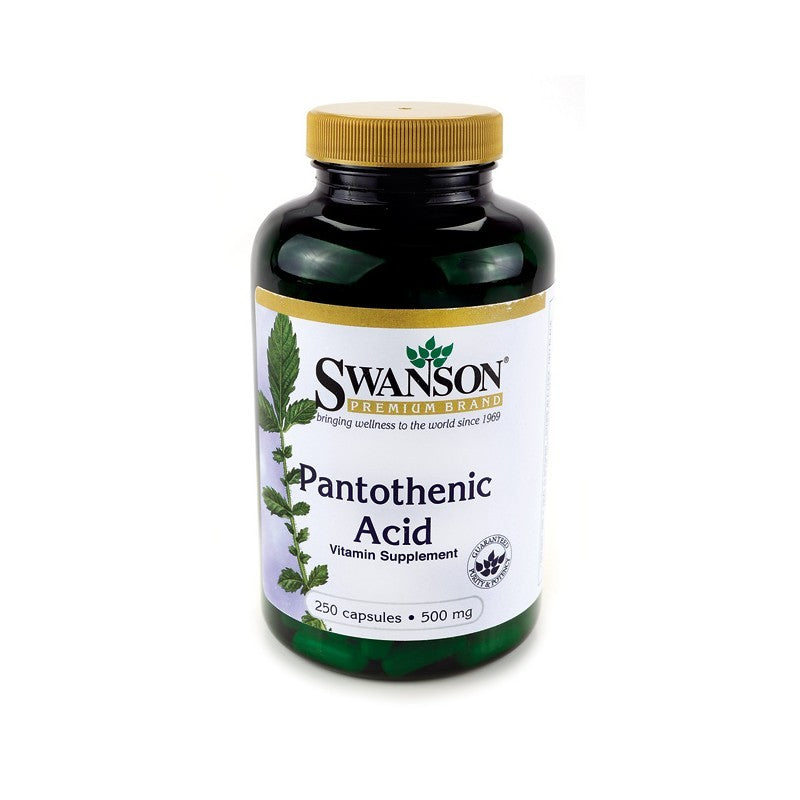 Swanson Premium Pantothenic Acid (Vitamin B-5) 500 mg 250 Capsules