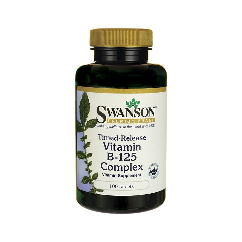 Swanson Premium Vitamin B-125 Complex Time-Release 100 Tablets