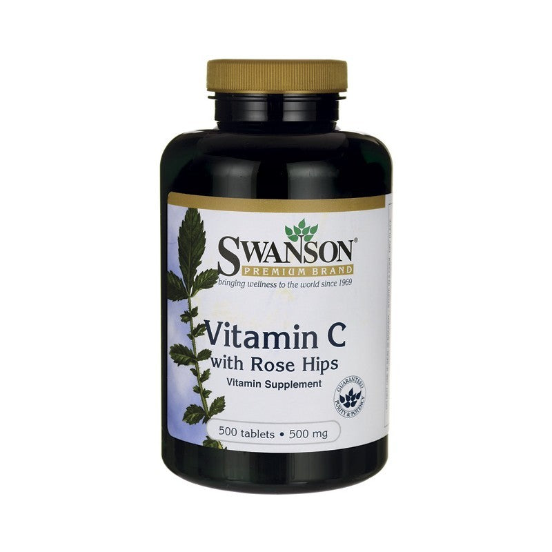 Swanson Premium Vitamin C 500mg with Rose Hips 500 Tablets