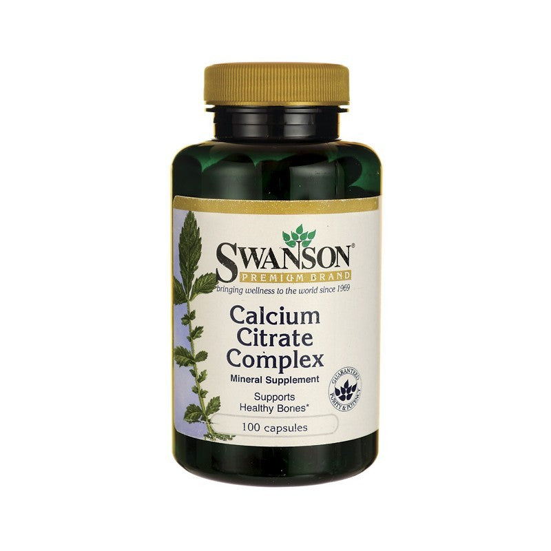 Swanson Premium Calcium Citrate Complex 250mg 100 Capsules