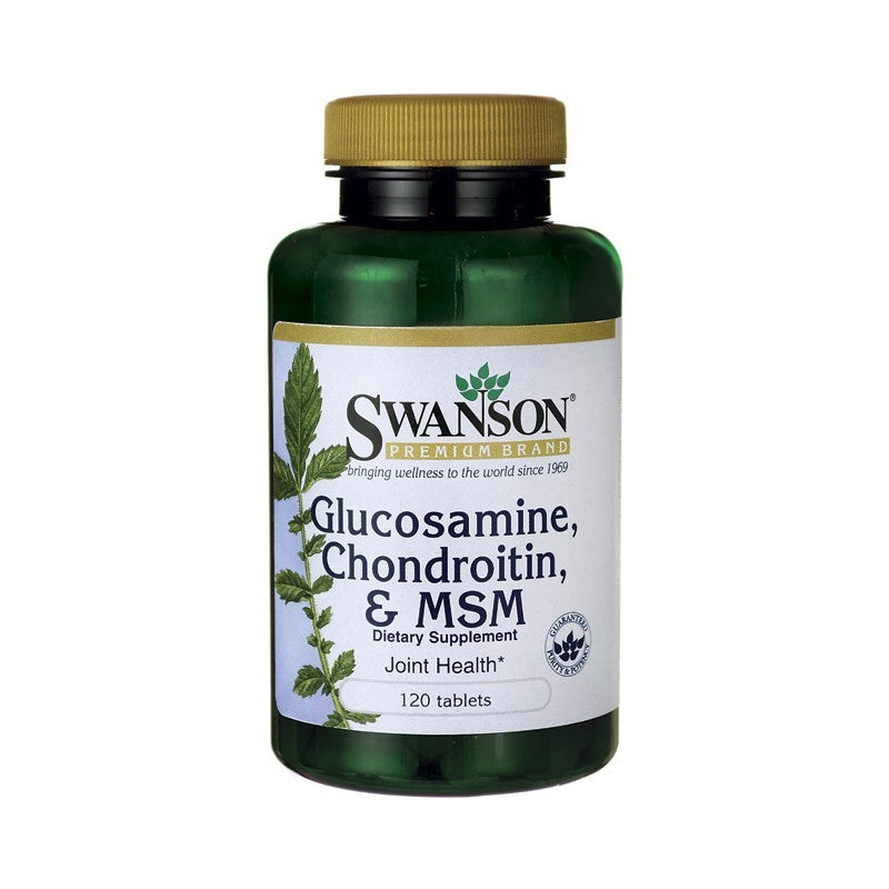 Swanson Premium Glucosamine Chondroitin & MSM 250/200/150mg 120 Tablets