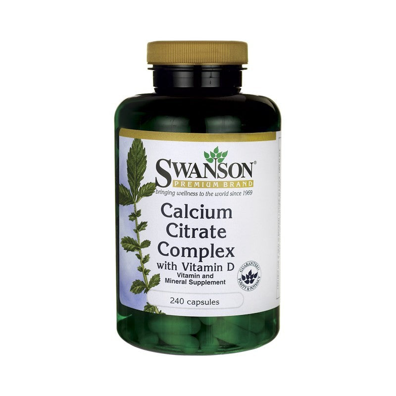 Swanson Premium Calcium Citrate Complex  with Vitamin D 240 Capsules