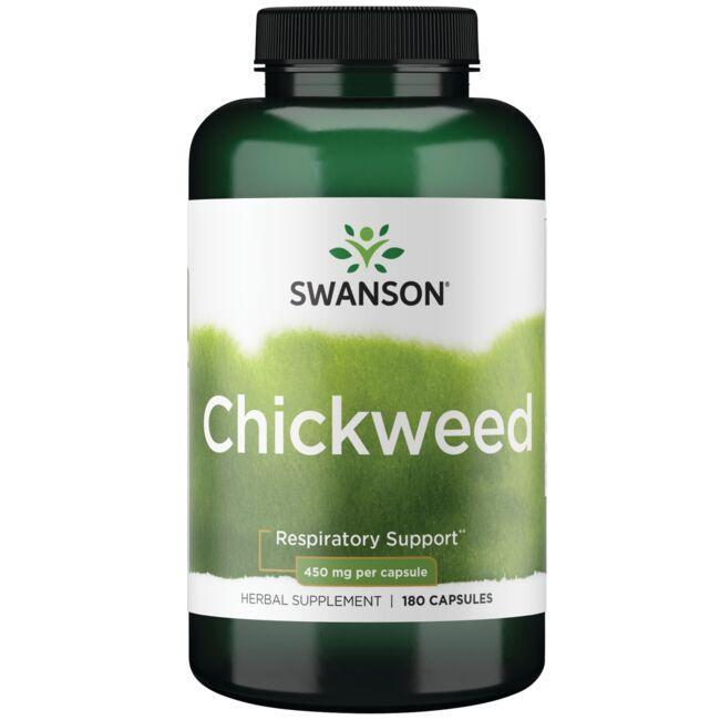 Swanson Premium Chickweed 450 mg 180 Capsules