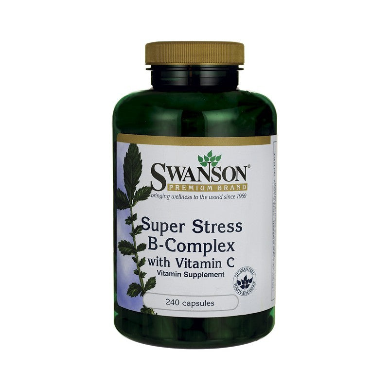 Swanson Premium Super Stress B-Complex with Vitamin C 240 Capsules