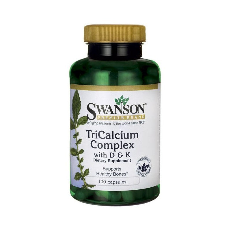 Swanson Premium TriCalcium Complex with Vitamins D & K 100 Capsules