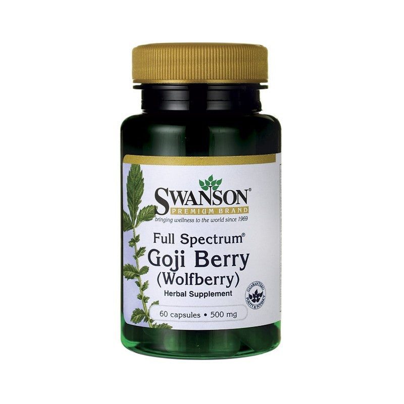 Swanson Premium Goji Berry (Wolfberry) 500 mg 60 Capsules