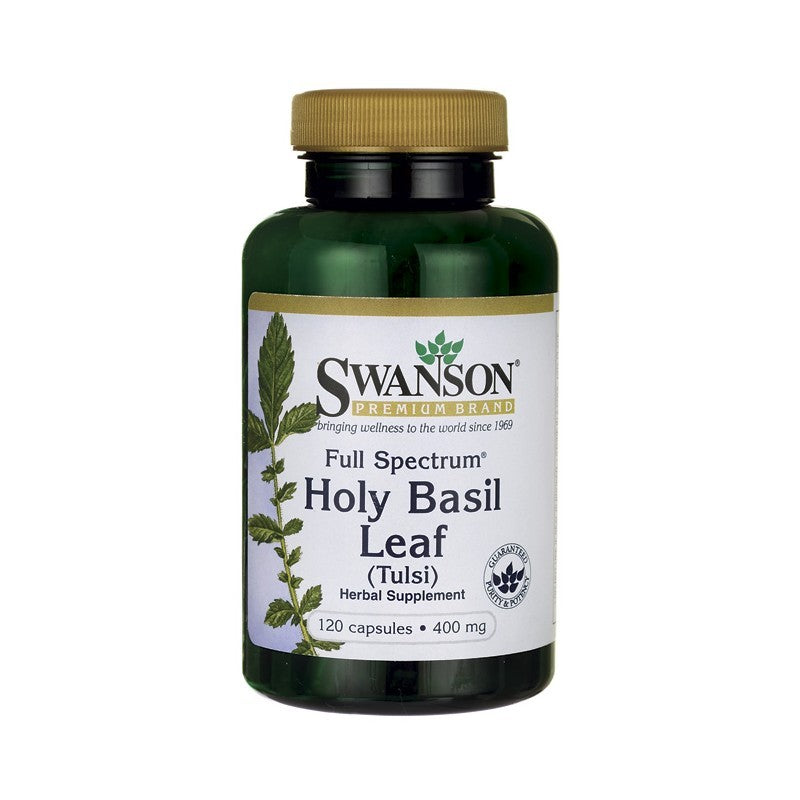 Swanson Premium Full-Spectrum Holy Basil Leaf 400Mg 120 Capsules