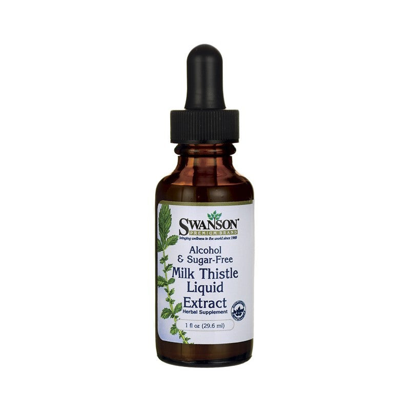 Swanson Premium Milk Thistle Liquid Extract (Alcohol & Sugar Free) 29.6ml 1 fl oz