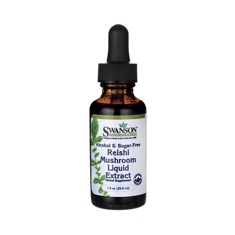 Swanson Premium Reishi Mushroom Liquid Extract (Alcohol & Sugar Free) 29.6ml 1 fl oz