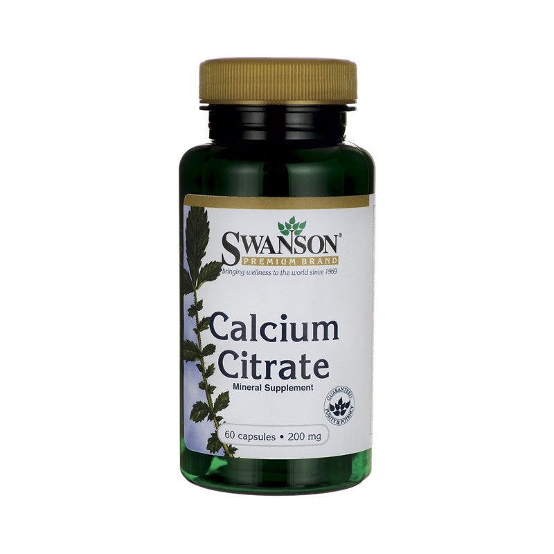 Swanson Premium  Calcium Citrate 200 Mg 60 Caps