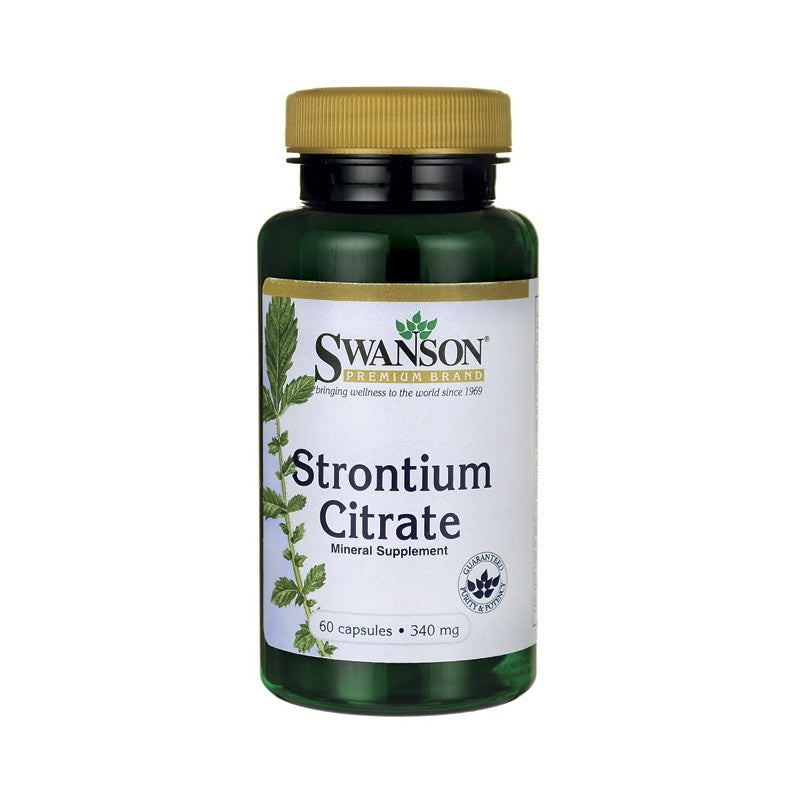 Swanson Premium Strontium Citrate 340 mg 60 Capsules