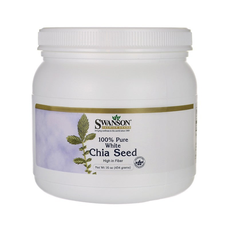 Swanson Premium Chia Seeds 100% Pure White 454gm
