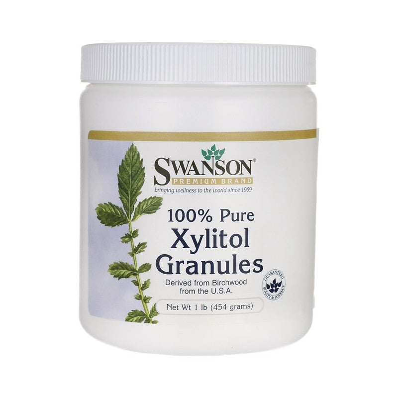 Swanson Premium 100% Pure Non-GMO Xylitol Granules 454gm