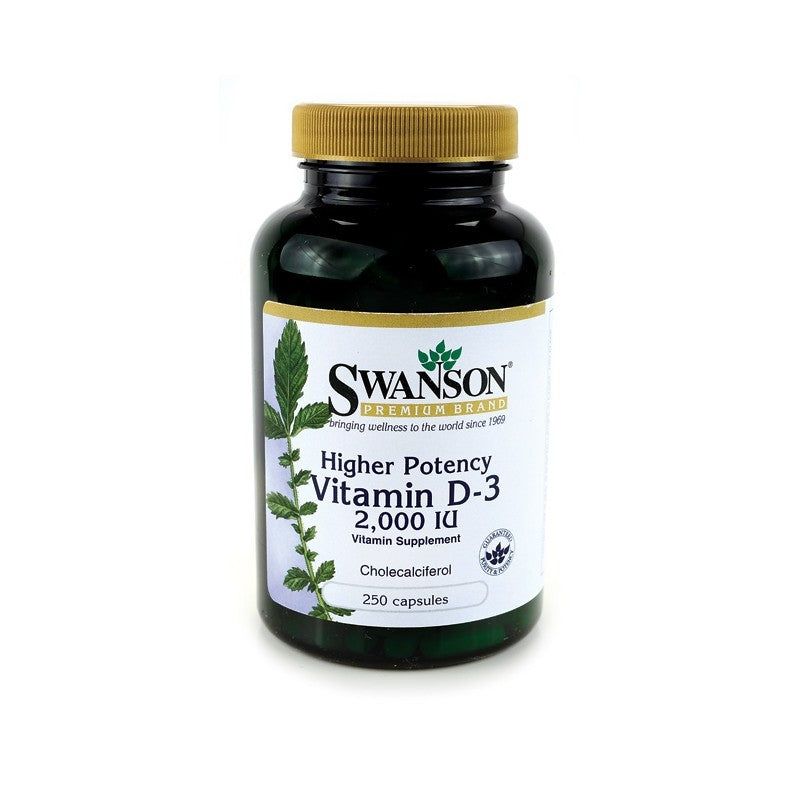 Swanson Premium High Potency Vit D-3 2000 IU 250 Capsules