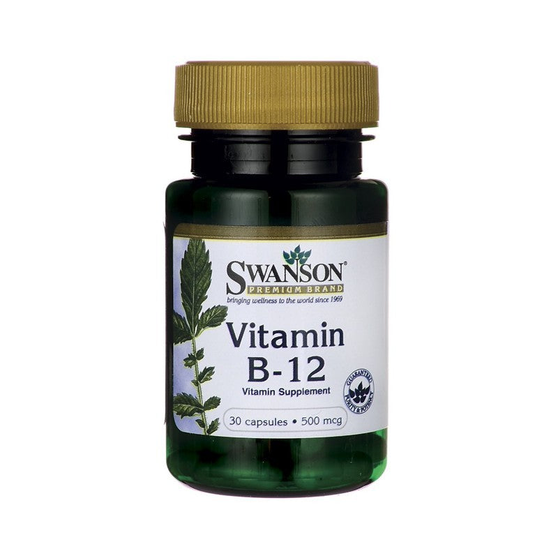 Swanson Premium Vitamin B-12 500mcg 30 Capsules