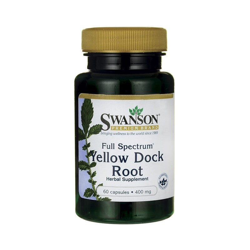 Swanson Premium Full-Spectrum Yellow Dock 400mg 60 Capsules
