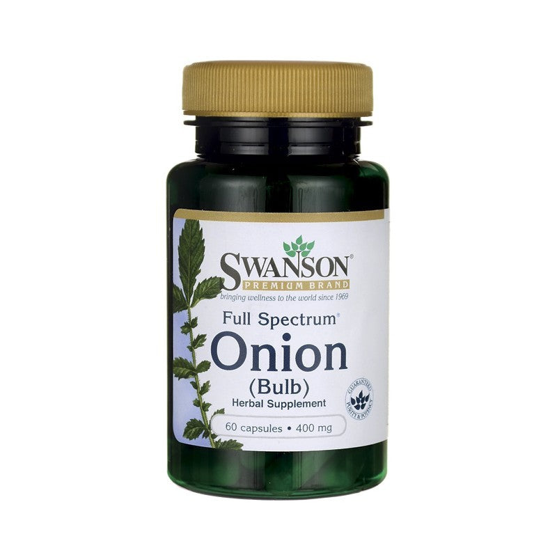 Swanson Premium Full-Spectrum Onion (Bulb) 400mg 60 Capsules