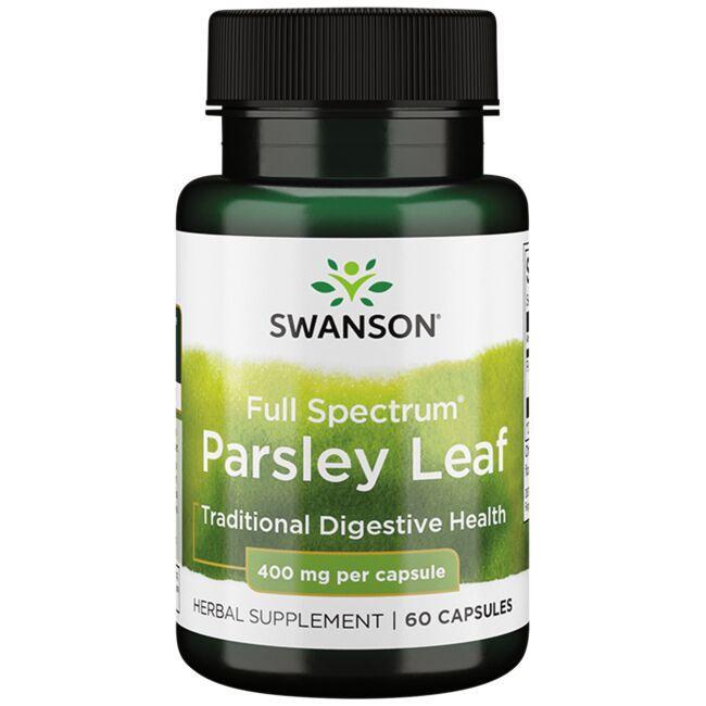 Swanson Premium Full-Spectrum Parsley Leaf 400mg 60 Capsules