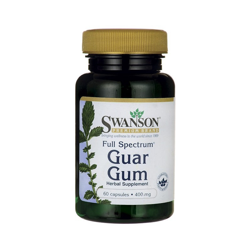 Swanson Premium Full-Spectrum Guar Gum 400mg 60 Capsules