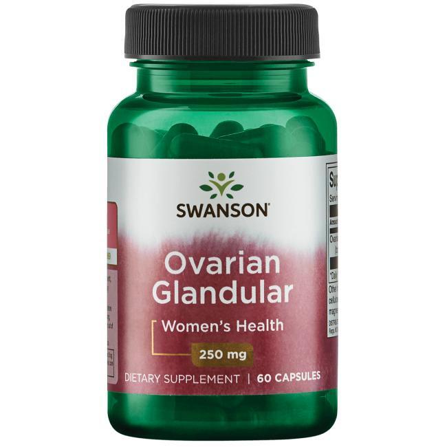 Swanson Premium Raw Ovarian Glandular 250mg 60 Capsules