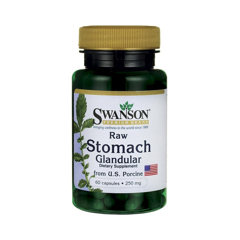 Swanson Premium Raw Stomach Glandular 250mg 60 Capsules