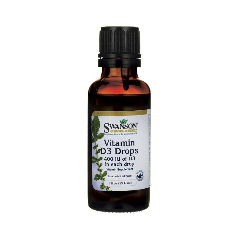 Swanson Premium Vitamin D3 Drops 400 IU 29.6ml 1 fl oz