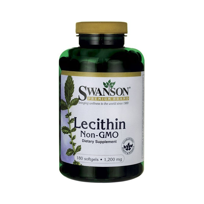 Swanson Premium Lecithin Non-GMO 1200mg 180 Softgels