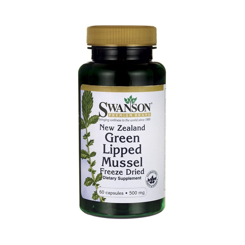 Swanson Premium NZ Green Lipped Mussel 500mg 60 Capsules