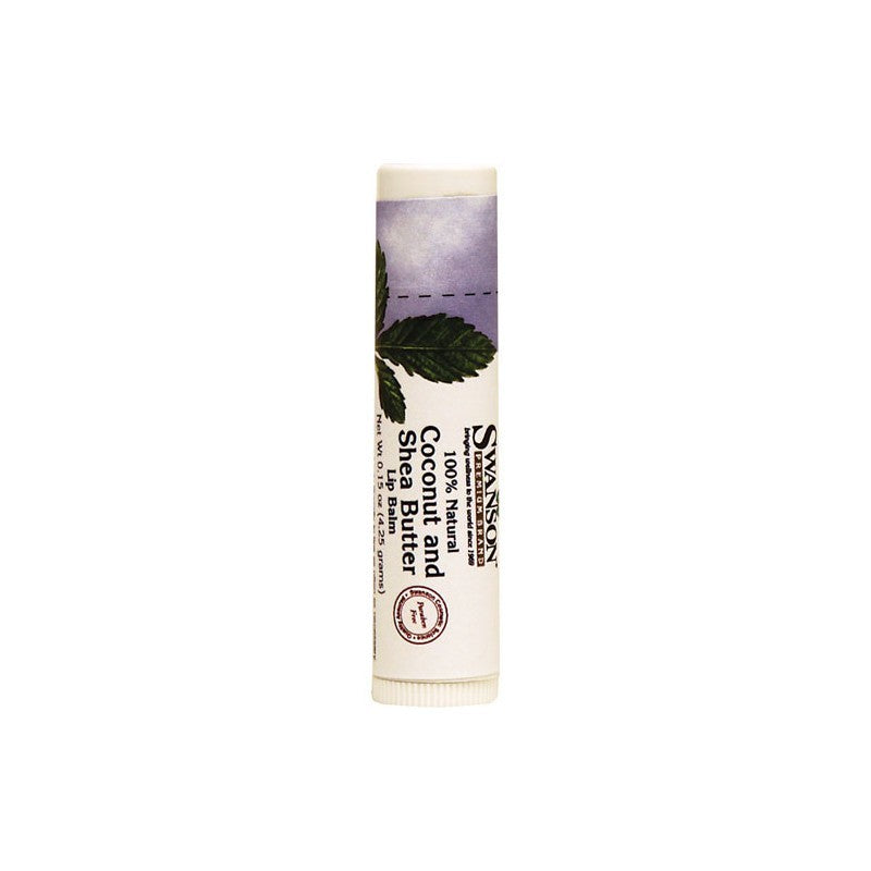 Swanson Premium Coconut and Shea Butter Lip Balm 100% Natural