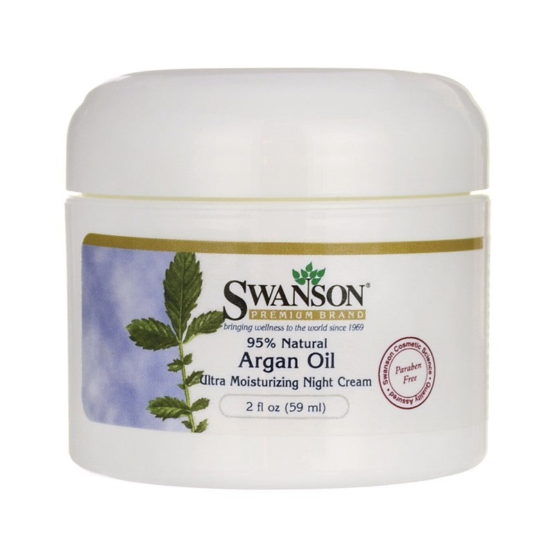 Swanson Premium Argan Oil Ultra Moisturizing Night Cream 95% Natural