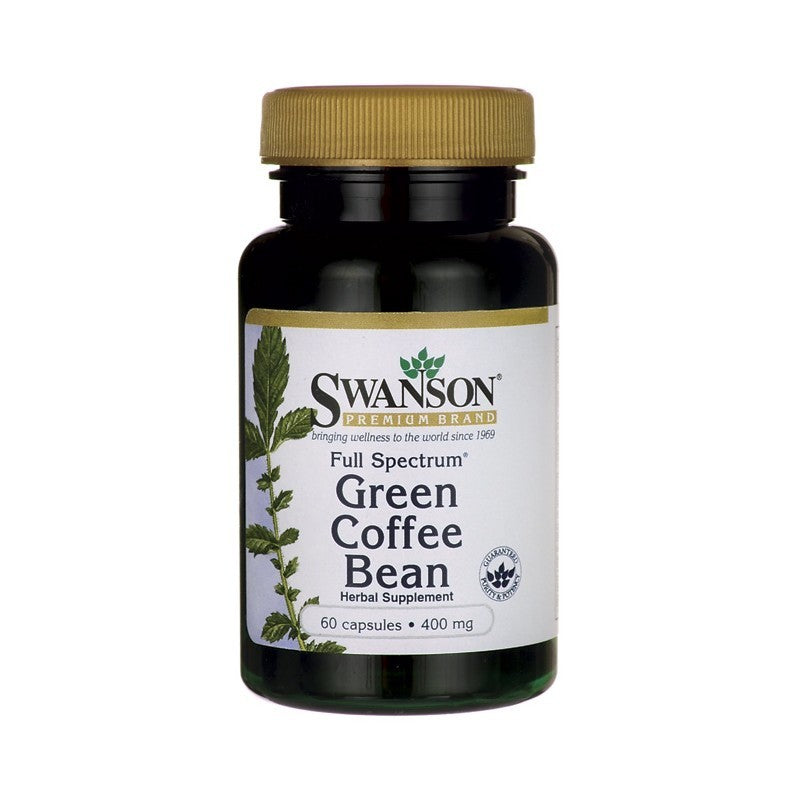 Swanson Premium Full-Spectrum Green Coffee Bean 400mg 60 Capsules