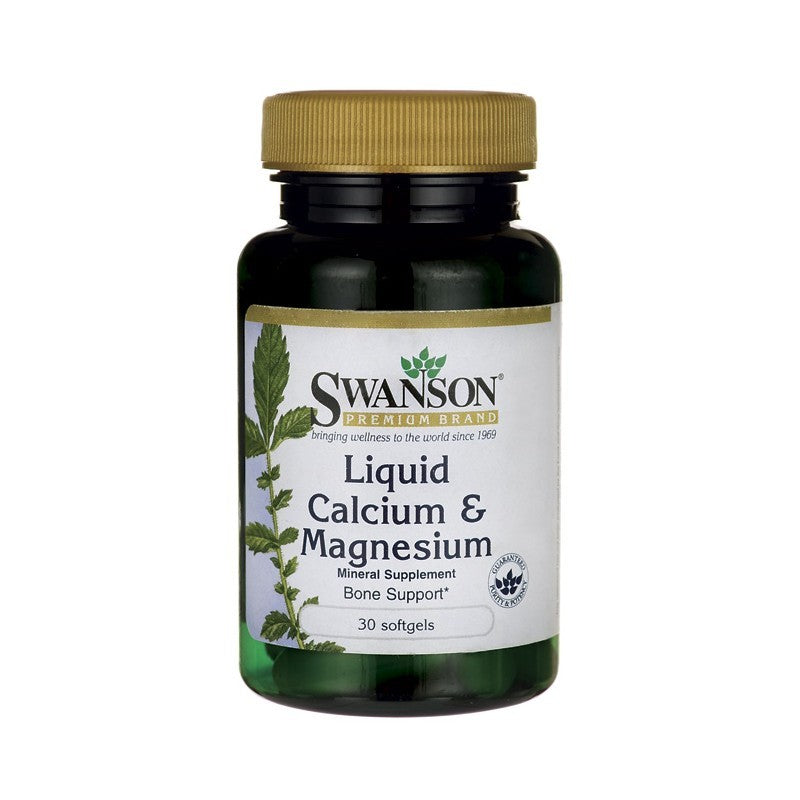 Swanson Premium Liquid Calcium & Magnesium 30 Softgels