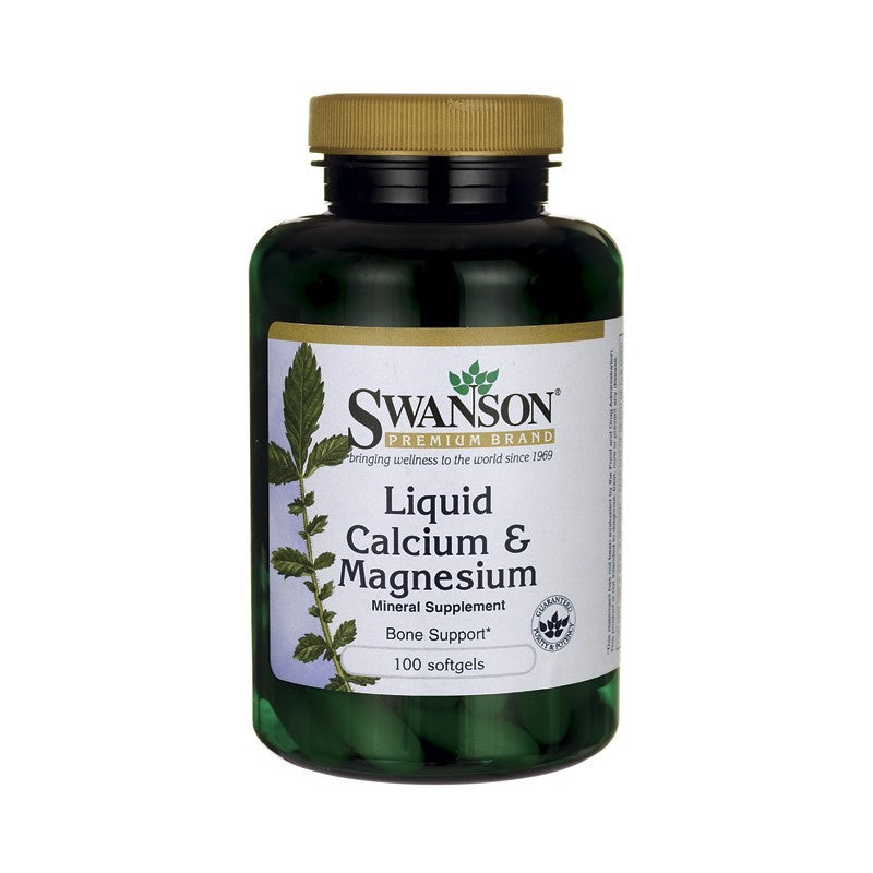 Swanson Premium Liquid Calcium & Magnesium 100 Softgels