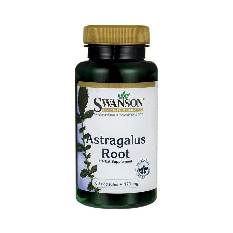 Swanson Premium Astragalus Root 470mg 100 Capsules