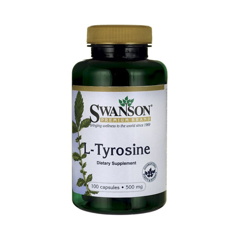 Swanson L-Tyrosine 500Mg 100 Caps - Dietary Supplement