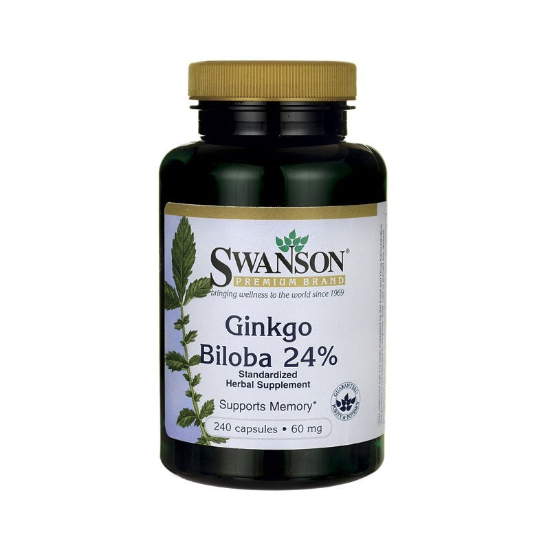 Swanson Premium Ginkgo Biloba Extract 60 Mg 240 Capsules