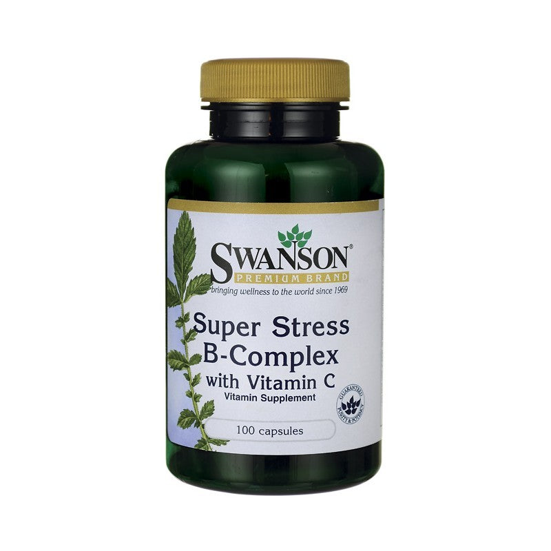 Swanson Premium Super Stress Vitamin B-Complex With Vitamin C 100 Caps
