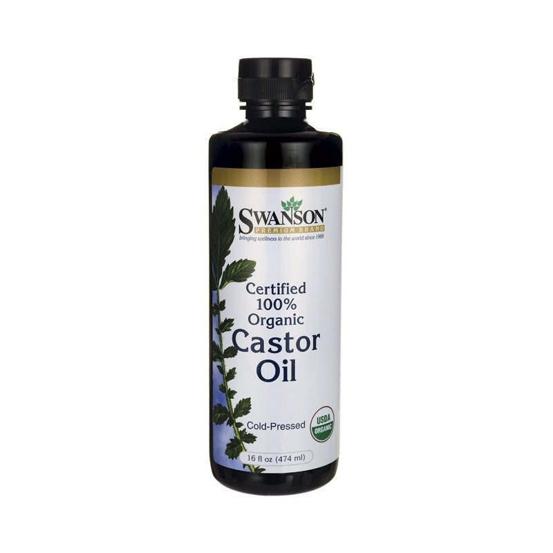 Swanson Premium Certified 100% Organic Castor Oil 474ml