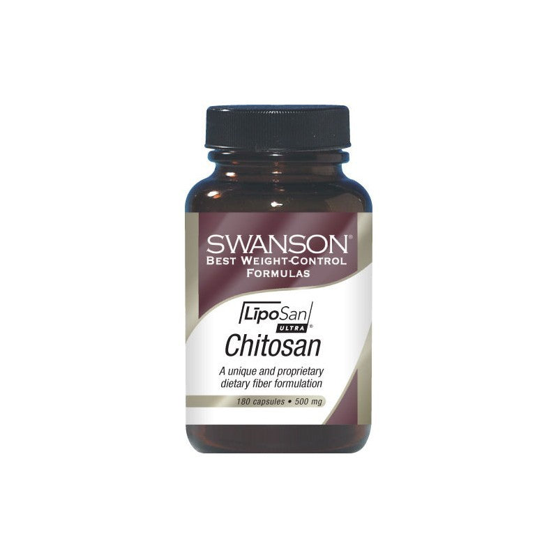 Swanson Best Weight-Control Formulas LipoSan ULTRA Chitosan 500mg 180 Capsules