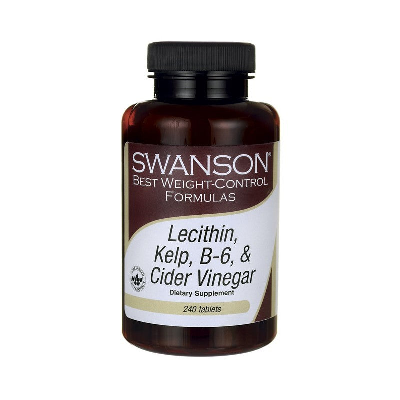 Swanson Best Weight-Control Formulas Lecithin Kelp B-6 & Cider Vinegar 240 Tablets