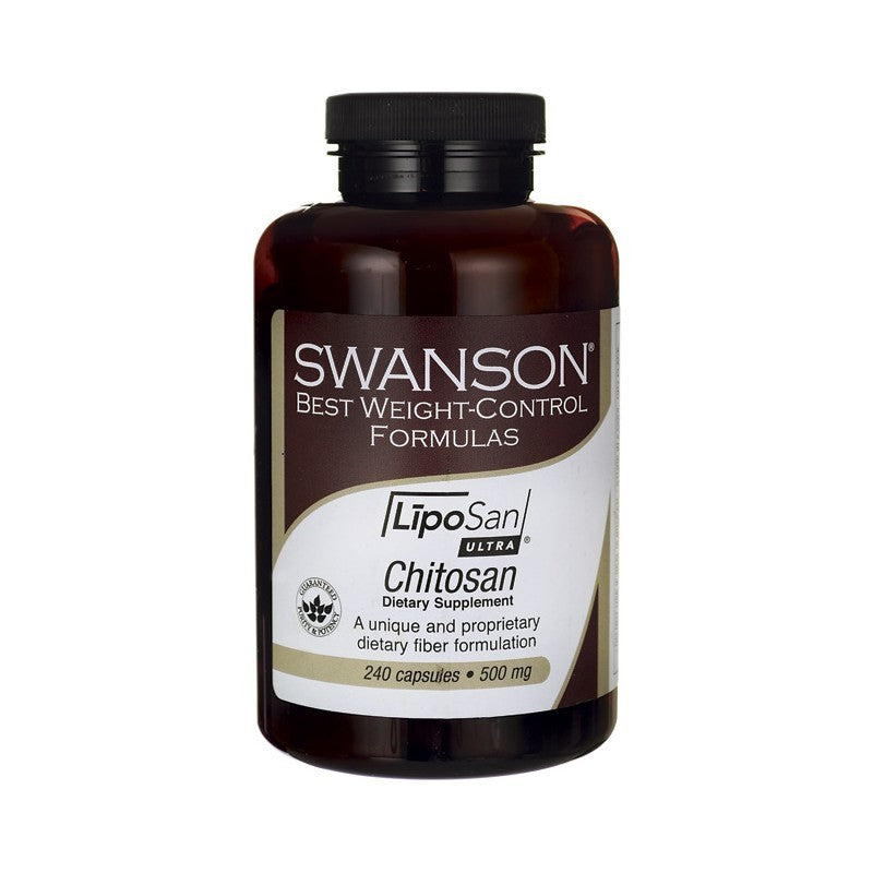 Swanson Best Weight-Control Formulas LipoSan ULTRA Chitosan 500mg 240 Capsules