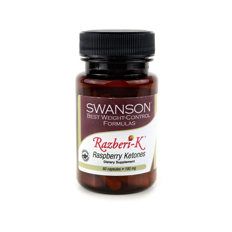 Swanson Best Weight-Control Formulas Razberi-K Raspberry Ketones 100 Mg 60 Capsules