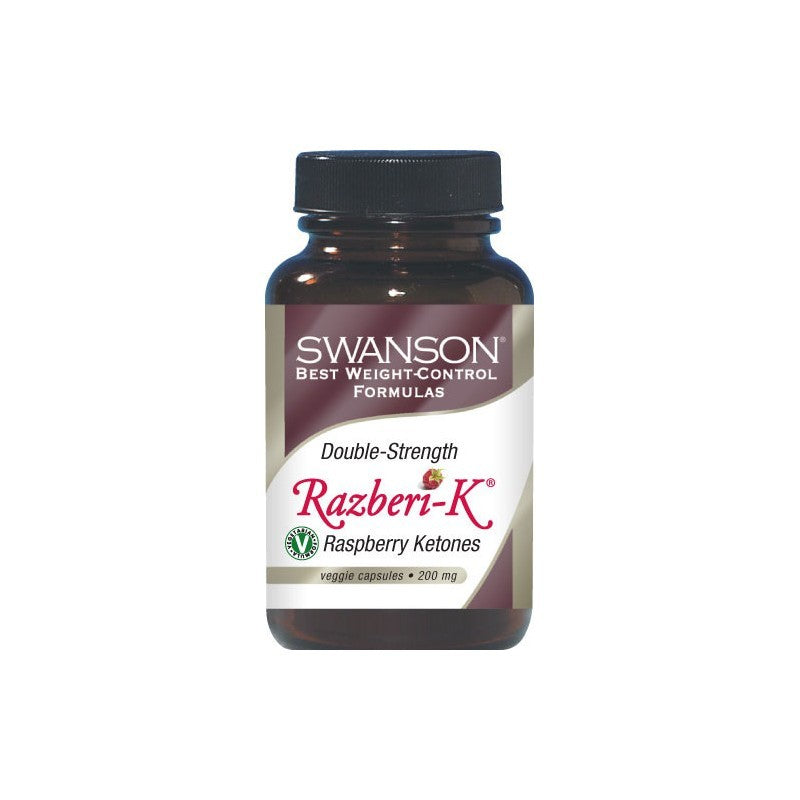 Swanson Best Weight-Control Formulas Double Strength Razberi-K Raspberry Ketones 200mg 60 Veg Caps
