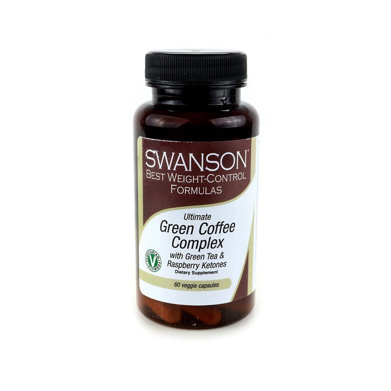 Swanson Best Weight-Control Formulas Green Coffee Complex with Green Tea & Raspberry Ketones 60 VCaps