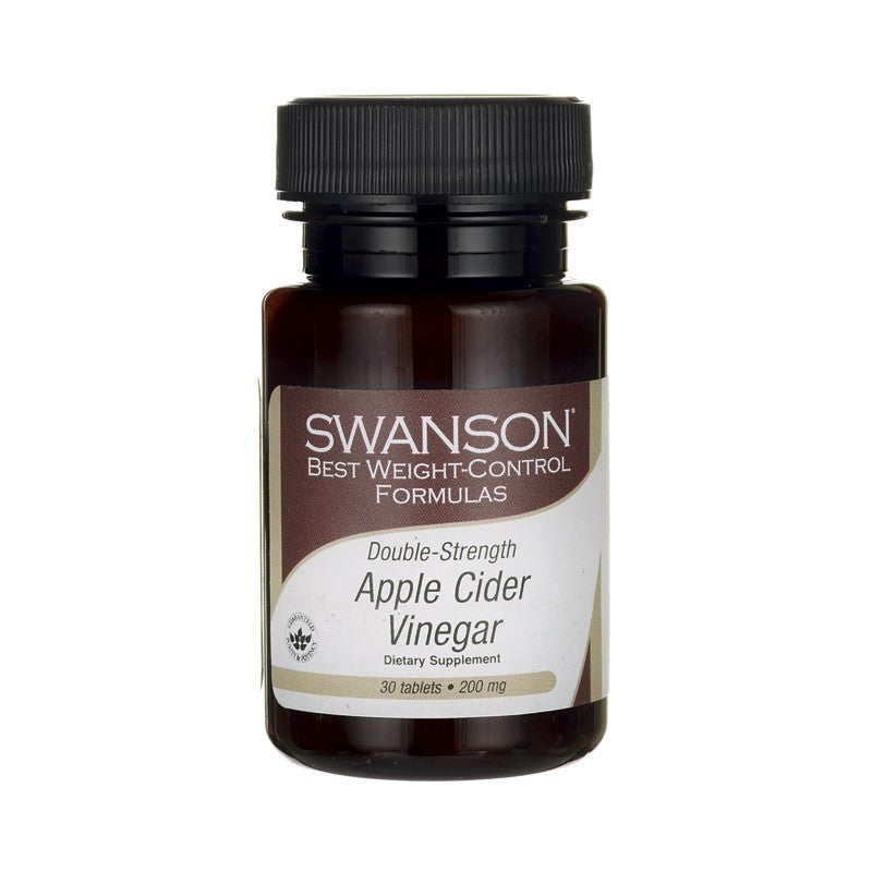 Swanson Best Weight-Control Formulas Double-Strength Apple Cider Vinegar 200mg 30 Tablets