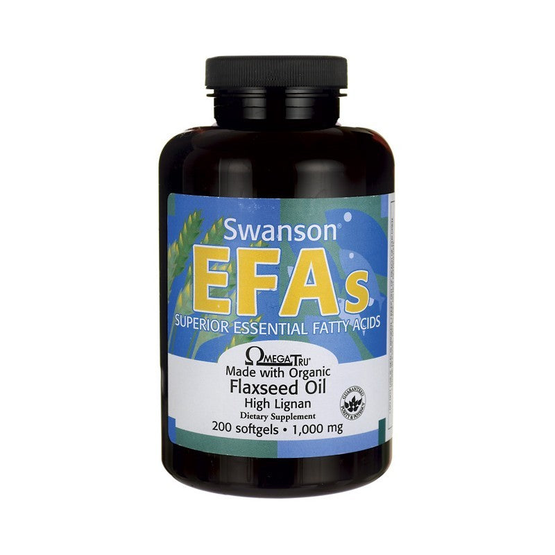 Swanson EFAs Flaxseed Oil High Lignan (OmegaTru) 200 Softgels
